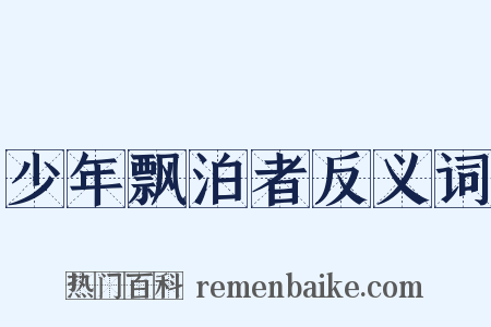 少年飘泊者反义词是什么意思的图片